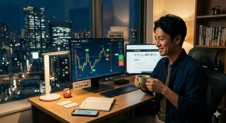 バイナリーオプションで生活してる人